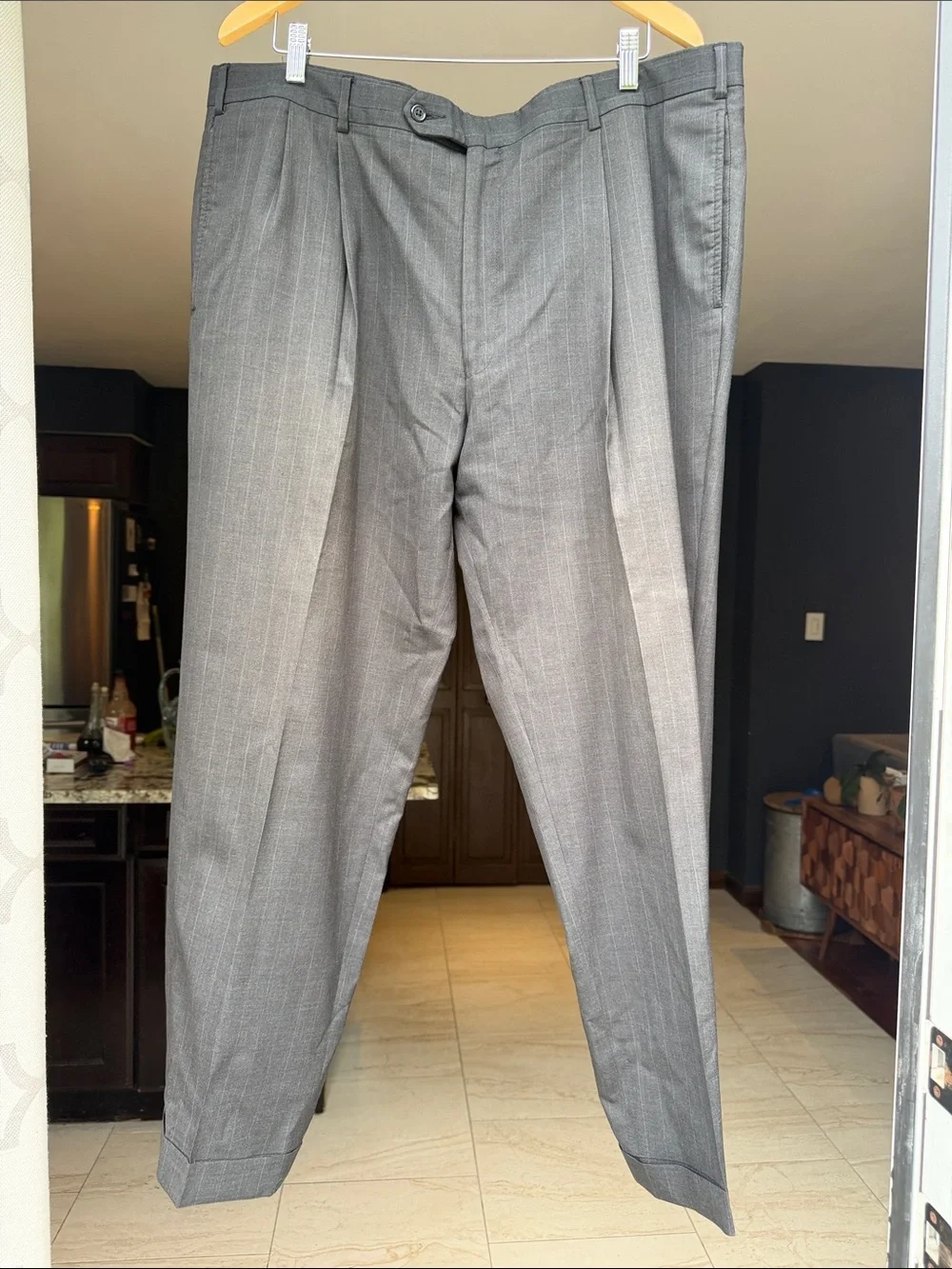 Jos. A. Bank Men’s Gray Pinstripe Suit - Two-Piece Set